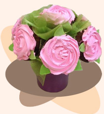 Букет роз из капкейков