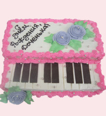 Торт - детское пианино - в подарок малышу